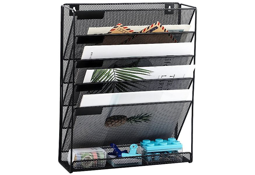 SURFOU Organizer Zeitungsständer Zeitschriftenhalter Wand – 6-stufiger Häng günstig online kaufen