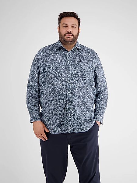 LERROS Langarmhemd "Herrenhemd in Übergrößen, floral bedruckt" günstig online kaufen