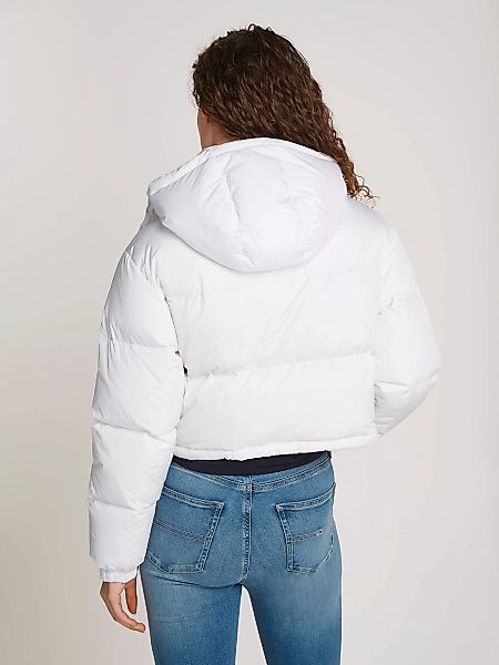 Tommy Jeans Steppjacke "TJW CRP ALASKA PUFFER", mit Kapuze, mit Logosticker günstig online kaufen