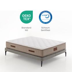 Yatas Bedding Taschenfederkernmatratze "Majestät First Class, Matratze 90x2 günstig online kaufen