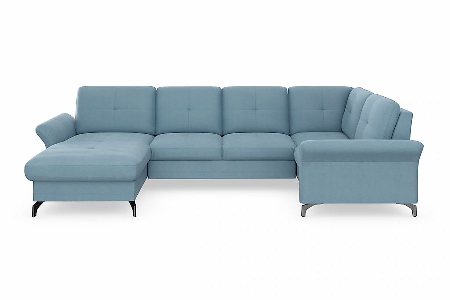 Home affaire Wohnlandschaft "Calando U-Form" wahlweise mit Bettfunktion, Be günstig online kaufen