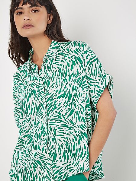 Apricot Klassische Bluse Printed Turn Up günstig online kaufen