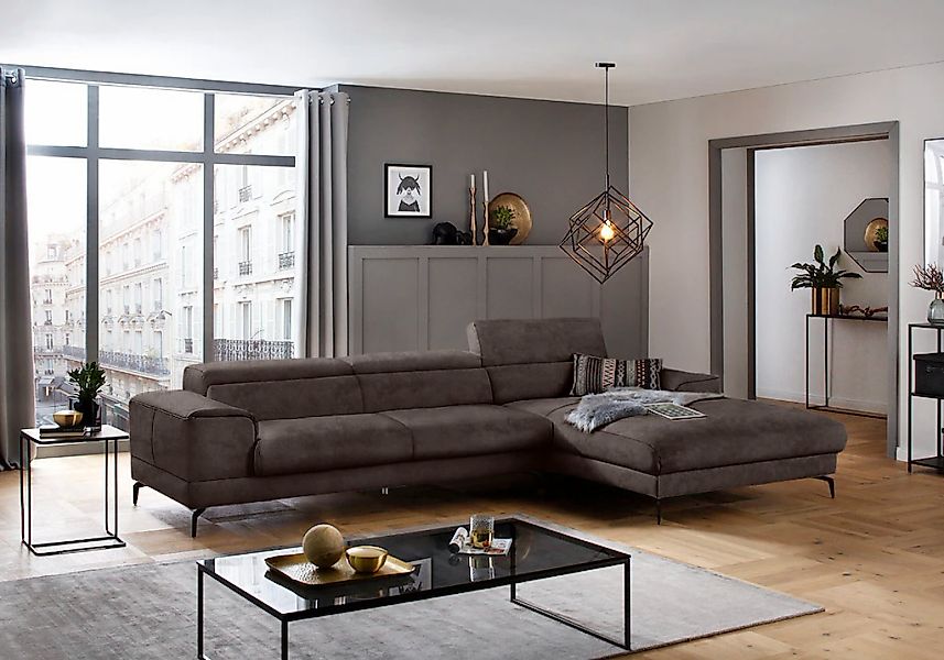 W.SCHILLIG Ecksofa "piedroo, Designsofa mit tollem Sitzkomfort, bequem, L-F günstig online kaufen