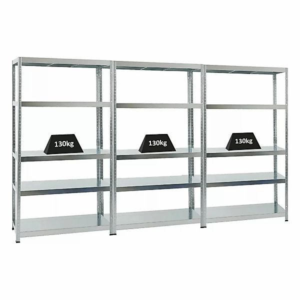 PROREGAL Mega Deal 3x Schwerlastregal Steel Eagle HxBxT 180 x 100 x 40 cm F günstig online kaufen