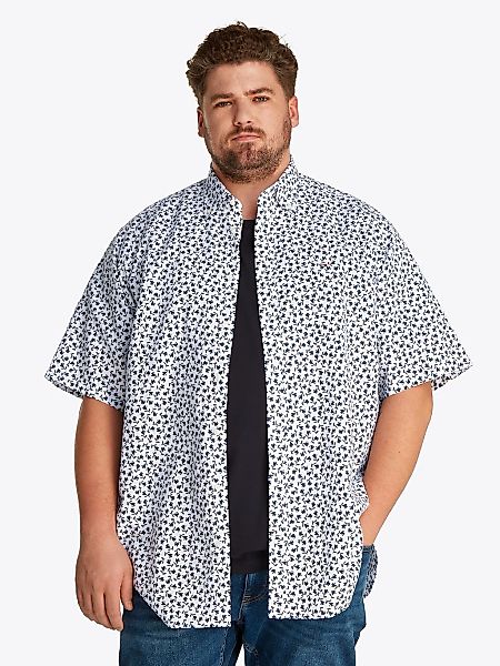 Tommy Hilfiger Big & Tall Kurzarmhemd BT-LINEN BLEND MPRINT mit Allover-Pri günstig online kaufen