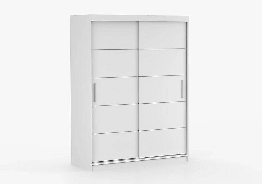 imoebel24 Schwebetürenschrank VISTA 06 150 cm - Weiss / Weiss günstig online kaufen