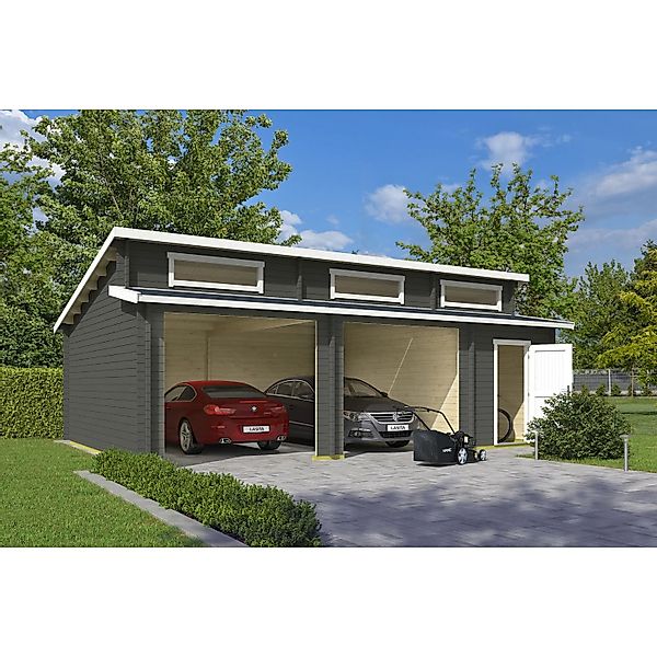 Lasita Garage Hawaii ohne Tore 780 cm x 520 cm Grau-Grün günstig online kaufen