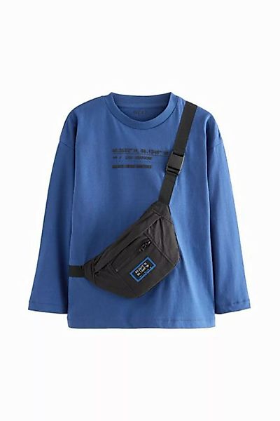 Next Langarmshirt Langarmshirt mit Tasche aus 100 % Baumwolle (1-tlg) günstig online kaufen