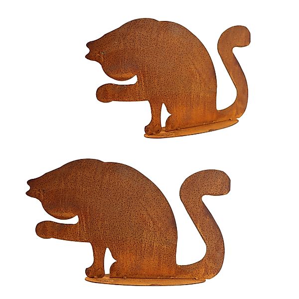 Rostikal Dekofigur Gartendeko Vintage Katze (1 günstig online kaufen