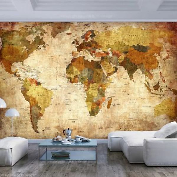 artgeist Fototapete Old World Map mehrfarbig Gr. 250 x 175 günstig online kaufen