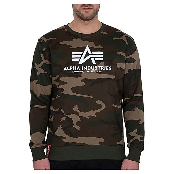 Alpha Industries Basic Camo Sweatshirt S Woodland Camo 65 günstig online kaufen