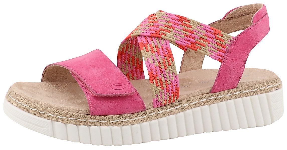 TOM TAILOR Sandalette, Plateau, Riemchensandale, Klettverschluss günstig online kaufen