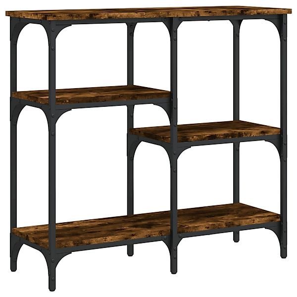 vidaXL Konsolentisch Räuchereiche 80x29x75 cm Holzwerkstoff 834077 günstig online kaufen
