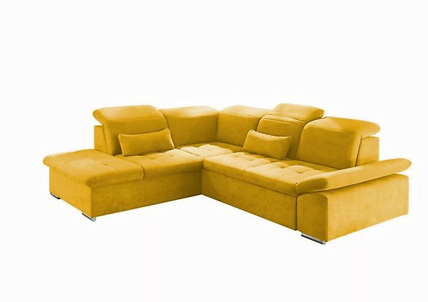 ED EXCITING DESIGN Ecksofa Wayne, mit Schlaffunktion & Bettkasten, 2x Niere günstig online kaufen