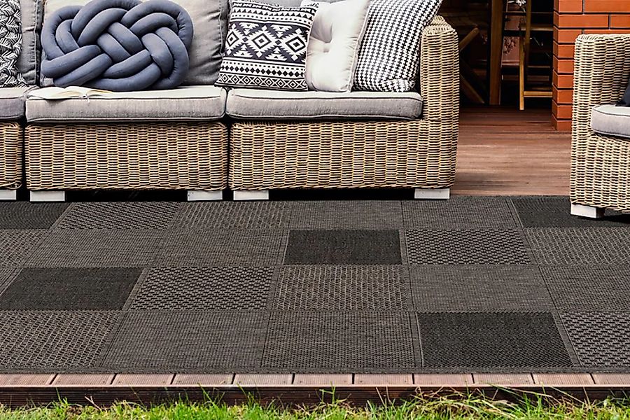 my home Teppich "Kaspar" rechteckig 5 mm Höhe Innen-und Outdoor geeignet, W günstig online kaufen