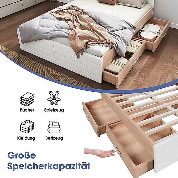 REDOM Polsterbett Bettanlage mit Stauraum (Stauraumbett, 1-tlg., 160×200cm, günstig online kaufen