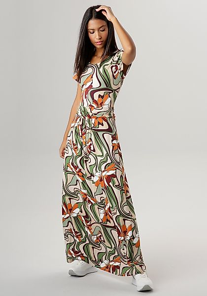Aniston SELECTED Maxikleid mit Falten im günstig online kaufen