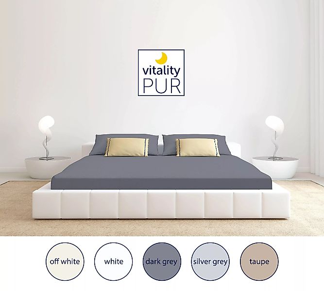 Vitality Pur | Set mit 2 Jersey-Spannbettlaken günstig online kaufen