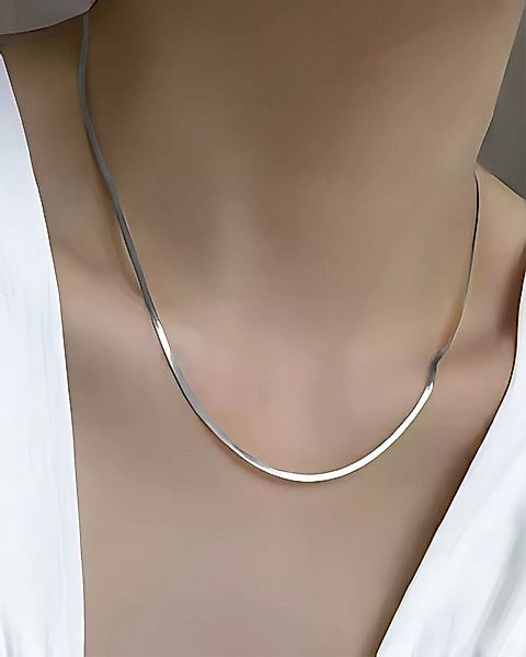 DANIEL CLIFFORD Schlangenkette 'Janine' Damen Halskette Silber 925 Snake-Ch günstig online kaufen