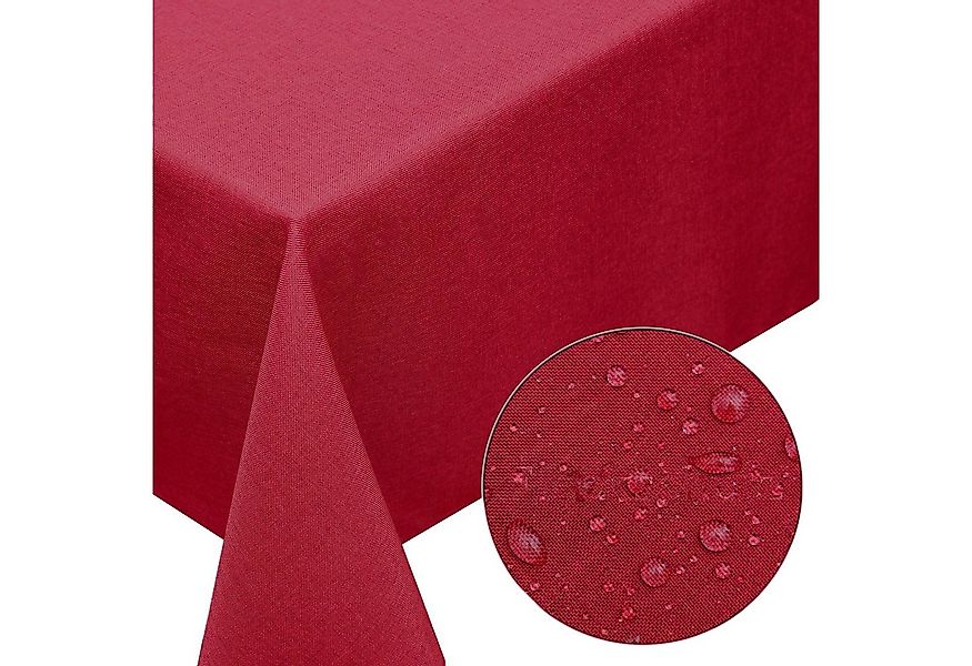 Melody Gartentischdecke Leinen-Optik Tischdecke abwaschbar mit Fleckschutz günstig online kaufen