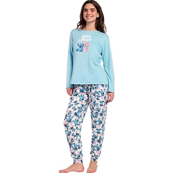 Admas  Kleider & Outfits Pyjama Hose Top Langarm Stitch And Angel Disney günstig online kaufen