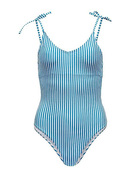 ONLY Schleifen- Badeanzug Damen Blau günstig online kaufen
