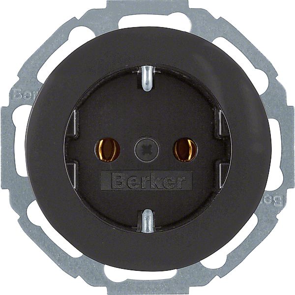 Berker Steckdose SCHUKO 45 Grad schwarz glänzend 47272045 günstig online kaufen