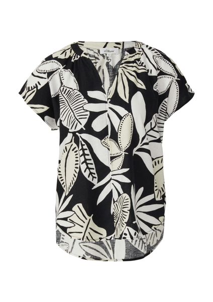 s.Oliver Kurzarmbluse Bluse Ärmellose Bluse aus günstig online kaufen