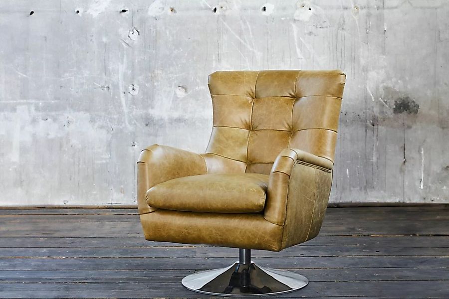 KAWOLA Sessel Relexa Leder olivgrün B/H/T: 69x77x95cm günstig online kaufen