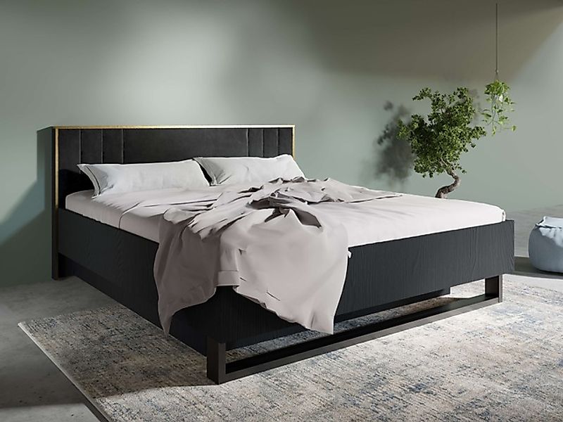 Leonique Bett »BELLOT Polsterbett mit Stauraum, ohne Matratze, B/T/H: 189/2 günstig online kaufen