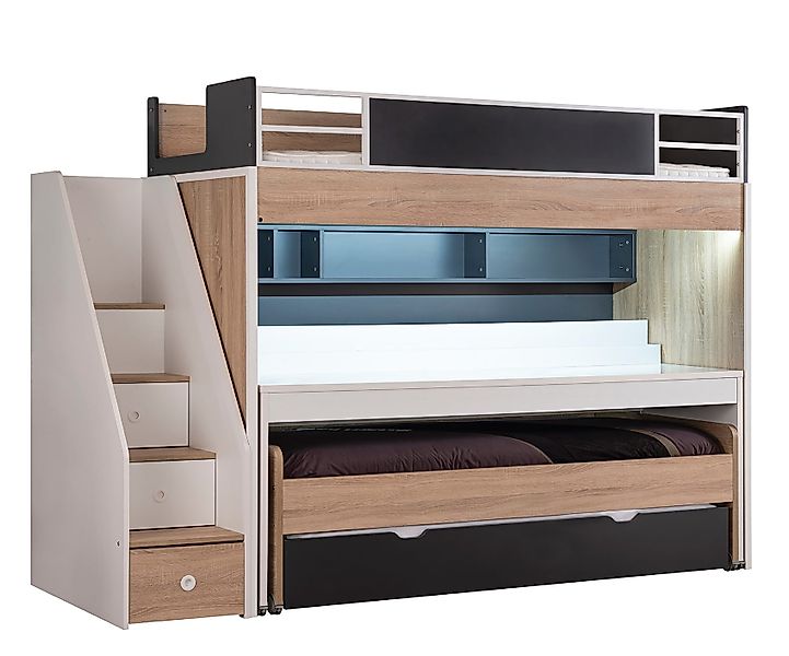 Möbel-Zeit Etagenbett Etagenbett mit Treppe und günstig online kaufen