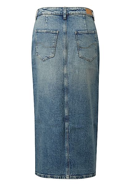 QS Maxirock High Rise Denim Midi-Rock günstig online kaufen