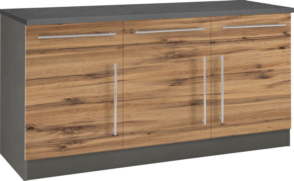 KOCHSTATION Unterschrank "KS-Samos" Breite 150 cm günstig online kaufen