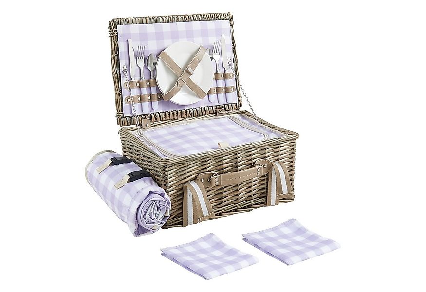 casa.pro Picknickkorb (Komplettset), »Bisceglie« für 2 Personen mit Geschir günstig online kaufen