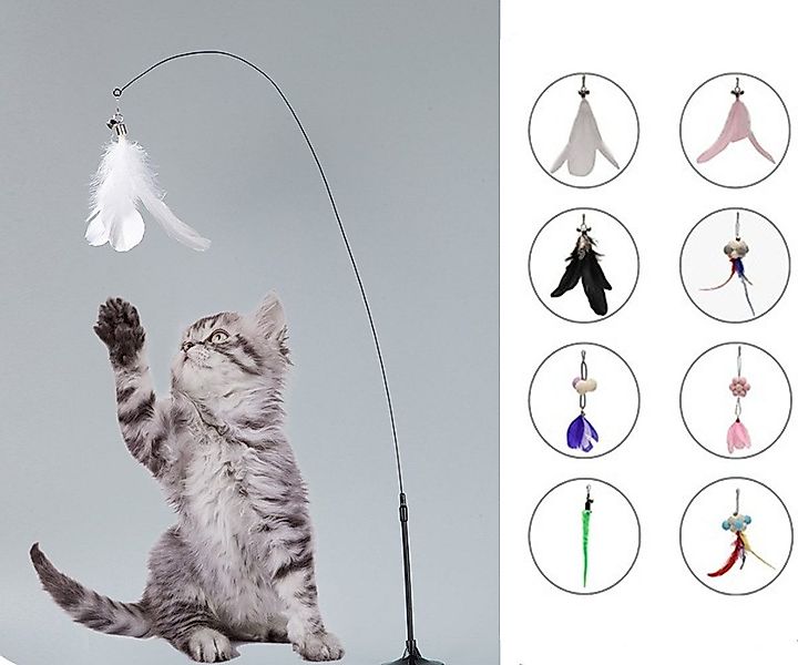 XDeer Tier-Intelligenzspielzeug Katzenangel Spielzeug mit Saugnapf günstig online kaufen