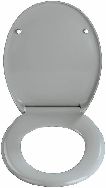 Wenko Premium WC-Sitz Ottana Duroplast/Edelstahl grau günstig online kaufen