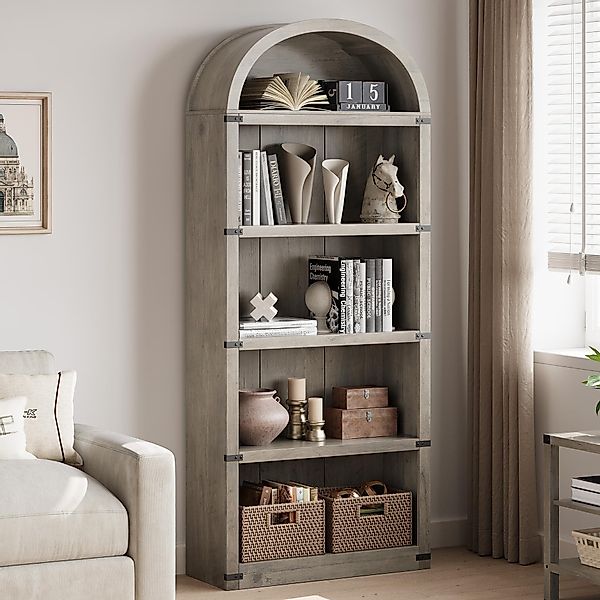 GarveeMore Bücherregal Bücherregal 5 Regal Bogen günstig online kaufen