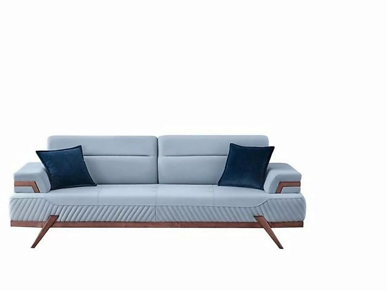 JVmoebel 3-Sitzer Modernes Sofa Designer Blauer 3-Sitzer Polstersofas Neu, günstig online kaufen
