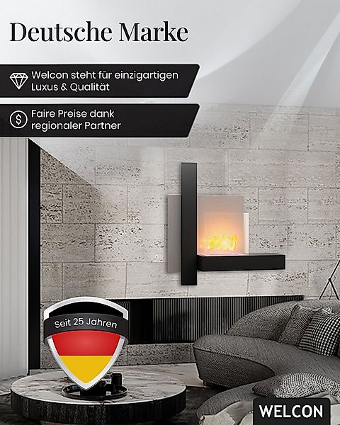 WELCON Echtfeuer-Dekokamin Bioethanol Kamin & Fireplace Oslo, Wandkamin günstig online kaufen
