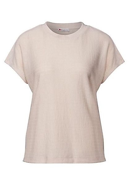 STREET ONE T-Shirt – Damenshirt mit Strukturstreifen günstig online kaufen