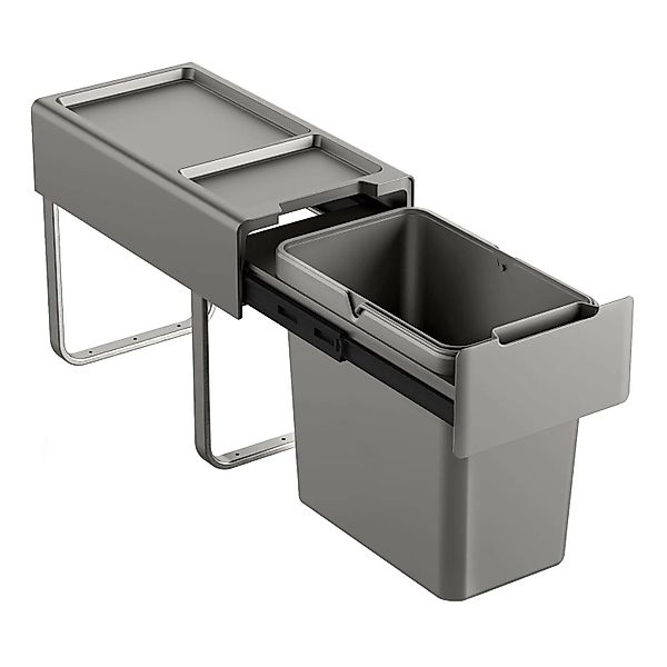 SVITA EM22 Einbaumülleimer 22L 1 Fach mit Deckel Abfalleimer günstig online kaufen