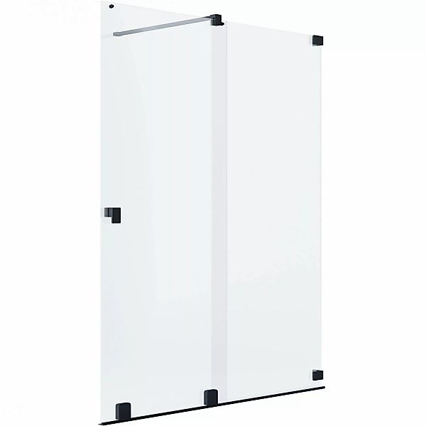 Schöner Wohnen Dusch-Schiebetür Walk-In Schwarzmatt 140 cm x 200 cm DIN R günstig online kaufen