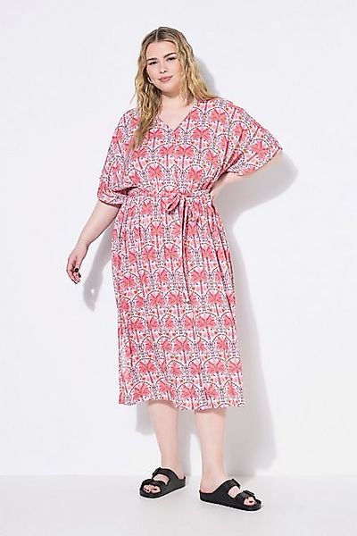 Studio Untold Midikleid Kaftankleid A-Line Midilänge Bindegürtel günstig online kaufen