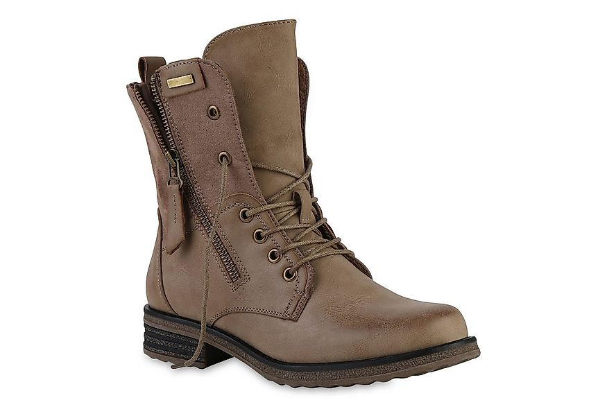 VAN HILL 841451 Schnürstiefelette Damen Leicht Gefüttert Schnürstiefeletten günstig online kaufen