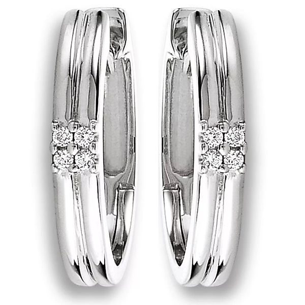 ONE ELEMENT Paar Creolen "0.04 ct Diamant Brillant Ohrringe Creolen aus 585 günstig online kaufen