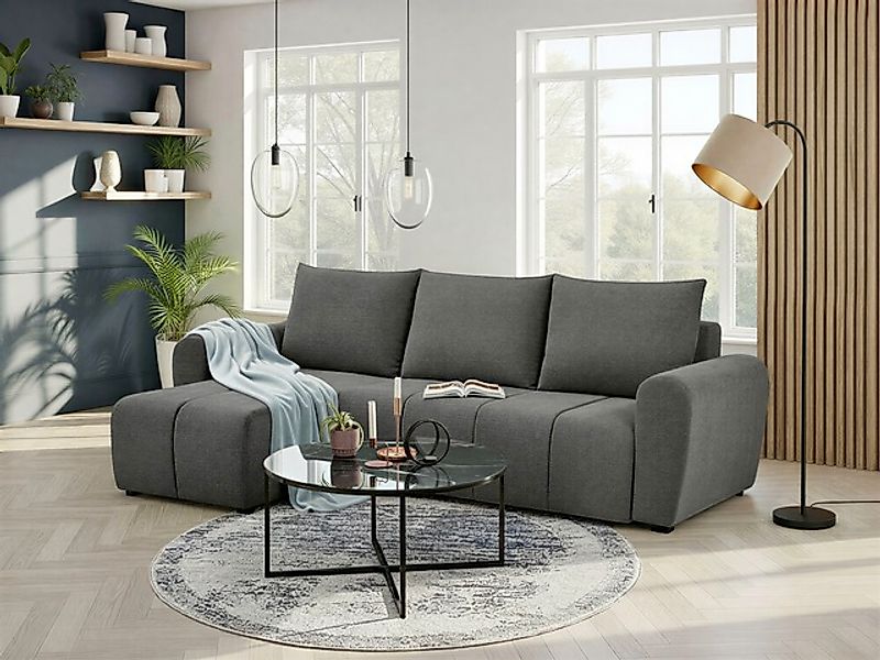 Home affaire Ecksofa »Nortrud, 241 cm, L-Form, mit Schlaffunktion u. Bettka günstig online kaufen