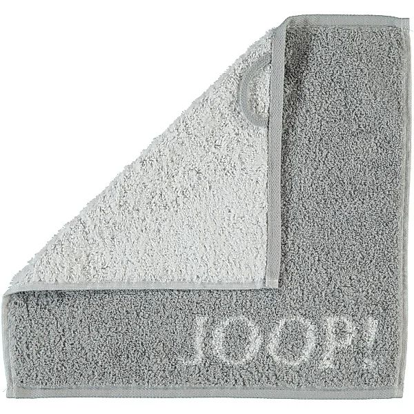 JOOP! Classic - Doubleface 1600 - Farbe: Silber - 76 - Seiflappen 30x30 cm günstig online kaufen