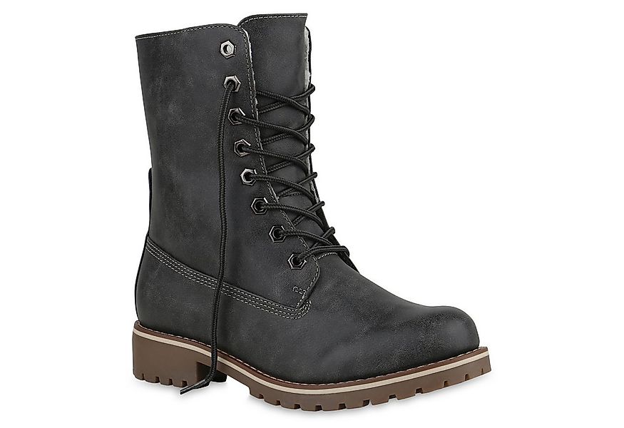 VAN HILL 813135 Schnürstiefelette Schnürstiefeletten Damen Warm Gefütterte günstig online kaufen