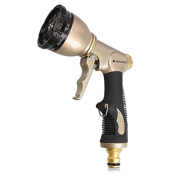 Navaris Gartendusche Hochdruck Gartenbrause Metall Schlauchspritze günstig online kaufen