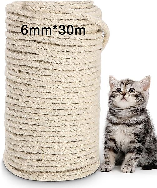 LEAZZLE Kratzbaum Seil 30m,Katzenbaumseil für Kratzbaum-Ersatz, günstig online kaufen